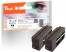 321245 - Peach Twin Pack Ink Cartridge black compatible with HP No. 957XL bk*2, L0R40AE*2